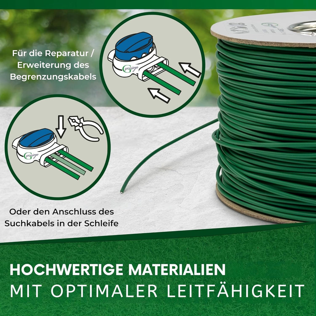 Genisys Kabel-Verbinder kompatibel mit LANDROID von Worx Draht Reparatur Verbindungsklemmen Mährobot