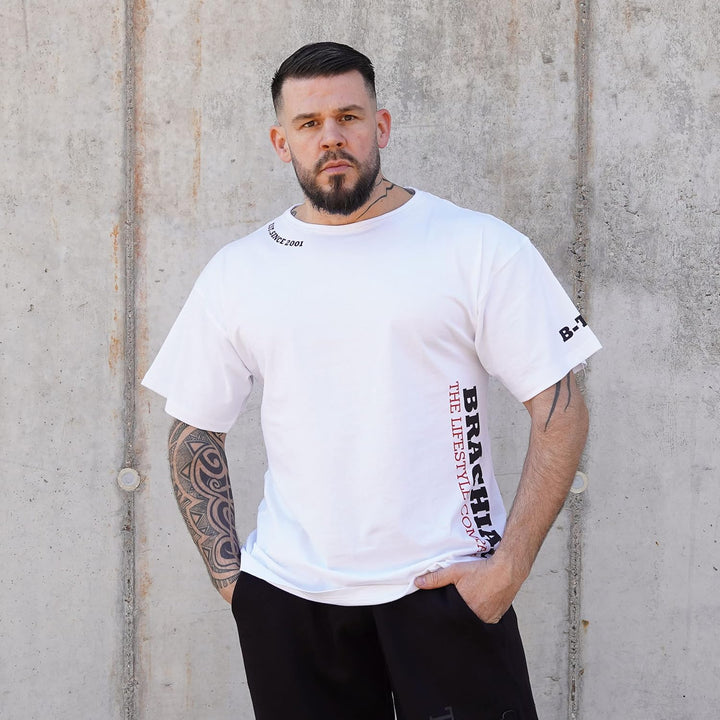 Brachial Premium Herren T-Shirt Gym Loose-Fit - für Freizeit Bodybuilding Workout Gym Kraftsport Fit