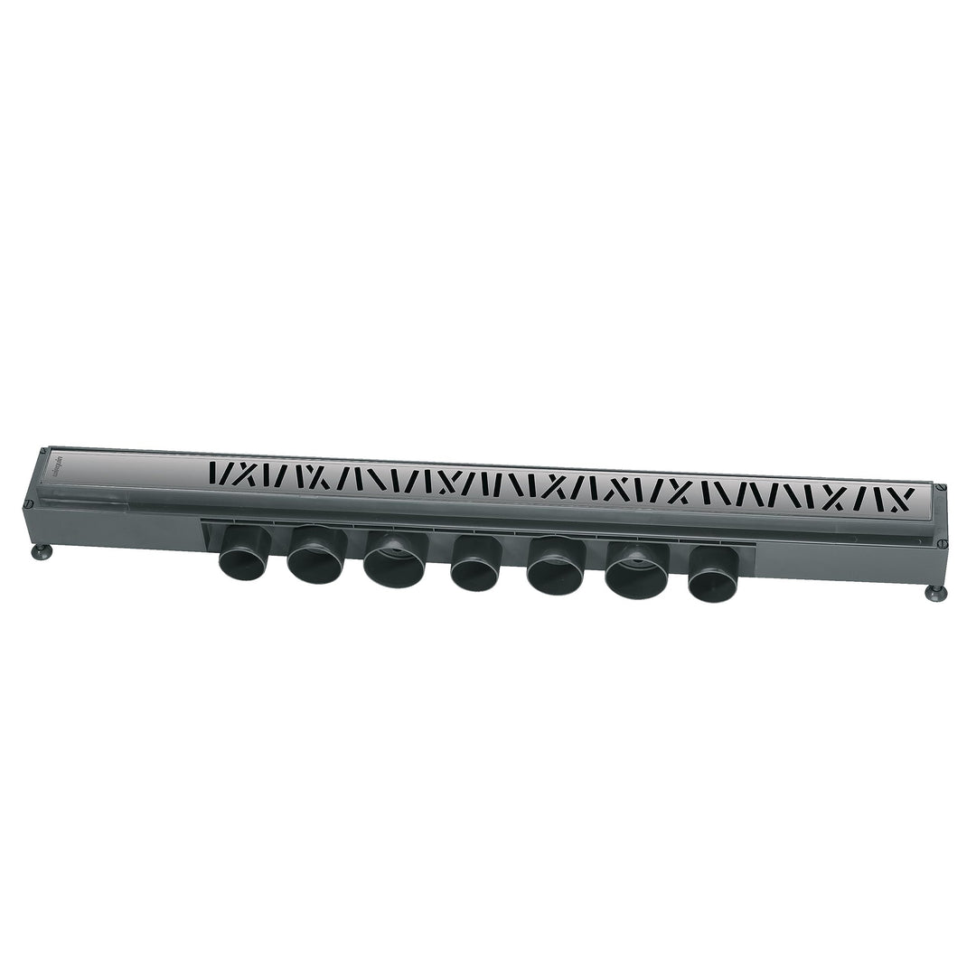 Wirquin 30719770 Express'eau Abfluss, Gitter Motiv Clown, für Dusche, 700 mm 700 mm Gris/Chromée, 70