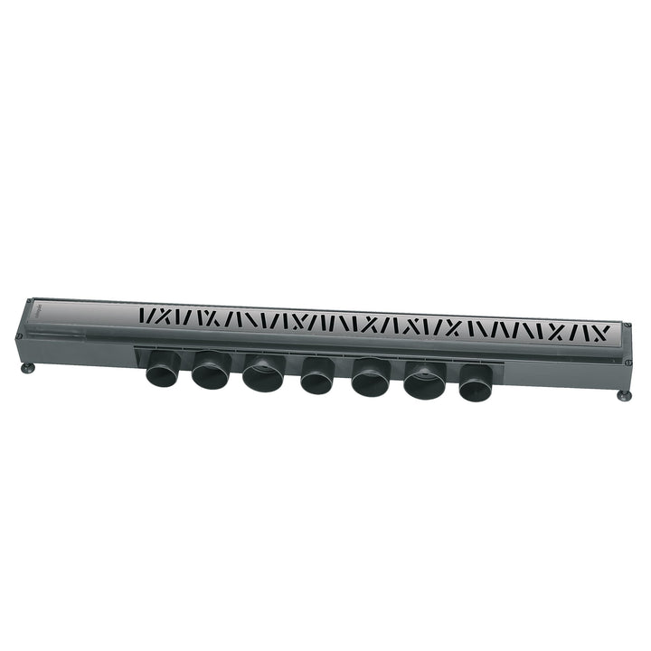 Wirquin 30719770 Express'eau Abfluss, Gitter Motiv Clown, für Dusche, 700 mm 700 mm Gris/Chromée, 70