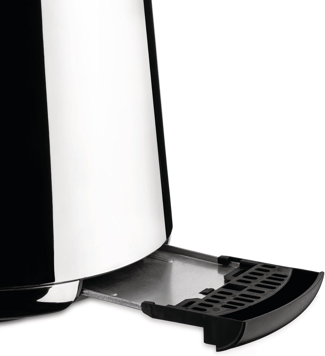 Alessi Toru NE03 B – Elektrischer Designer-Toaster, aus Edelstahl 18-10 und Thermoplastischem Harz,