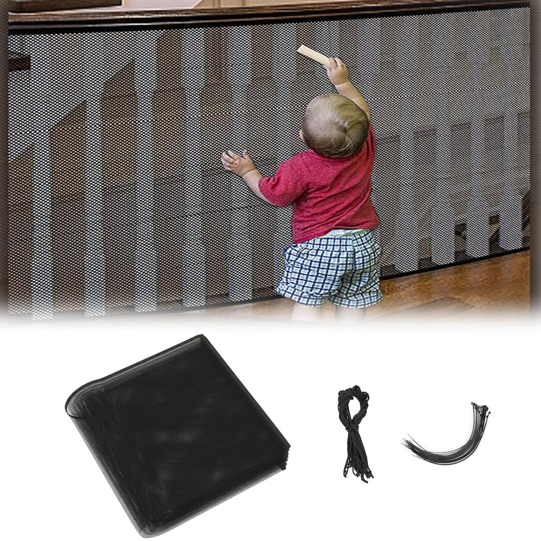 600 x 90 cm Kinder Sicherheitsnetz, Sicherheitsnetz Kinder Balkon,Treppenschutznetz,Erhöhtes Langleb