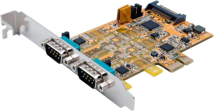 Exsys EX-45032 - 2X Seriell RS-232/422/485 PCIe Karte, POS einstellbar, (FTDI Chip-Set)