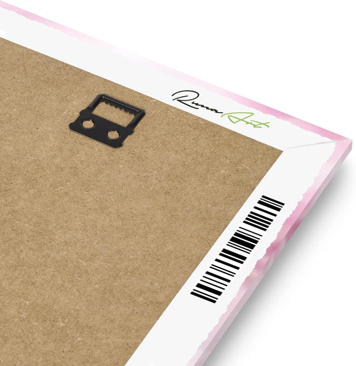 Runa Art Wandbilder Blumen Magnolien 5 Teilig Bild auf Vlies Leinwand Deko Wohnzimmer Blumenmotiv Ro