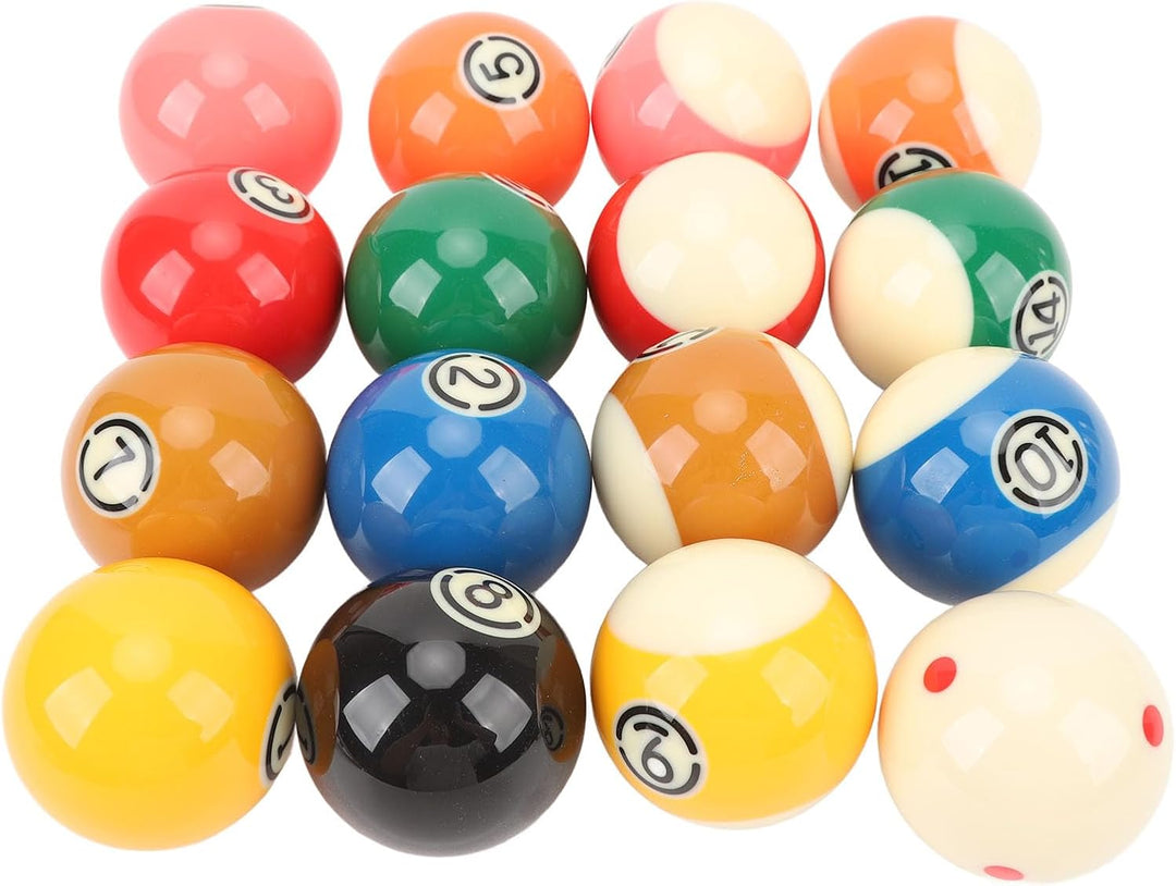 Billardkugeln Set, 16 Stück 5,72 cm/2,25 Zoll Billard Kugeln Set Harz Billardtisch Bälle Komplettset