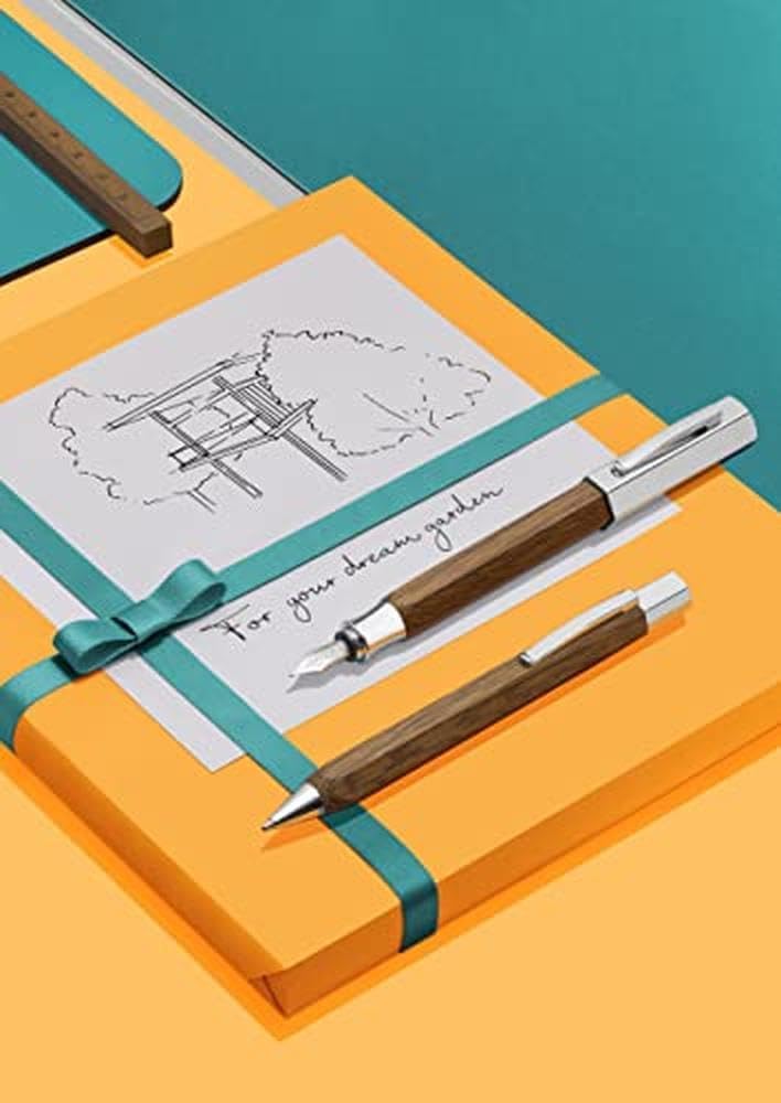 Faber-Castell 147508 - Drehkugelschreiber Ondoro Räuchereiche, Stärke: M, Schaftfarbe: braun