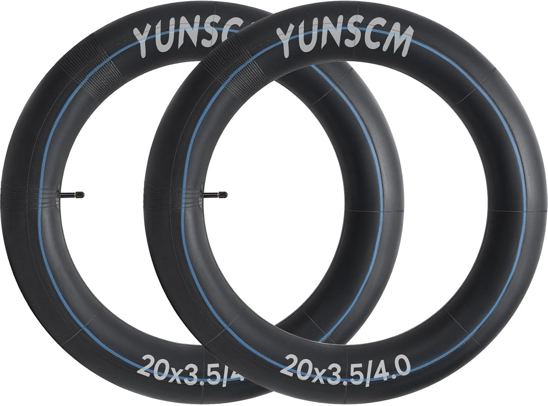 YunSCM 90/100-406 20 Zoll Schlauch 20x3.5/4.0 AV32mm Ventil kompatibel 20 Zoll Fat Fahrradschlauch/M