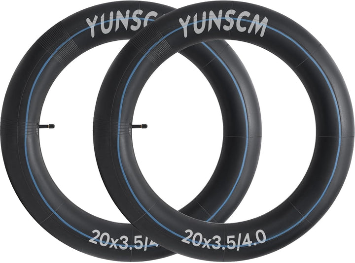 YunSCM 90/100-406 20 Zoll Schlauch 20x3.5/4.0 AV32mm Ventil kompatibel 20 Zoll Fat Fahrradschlauch/M