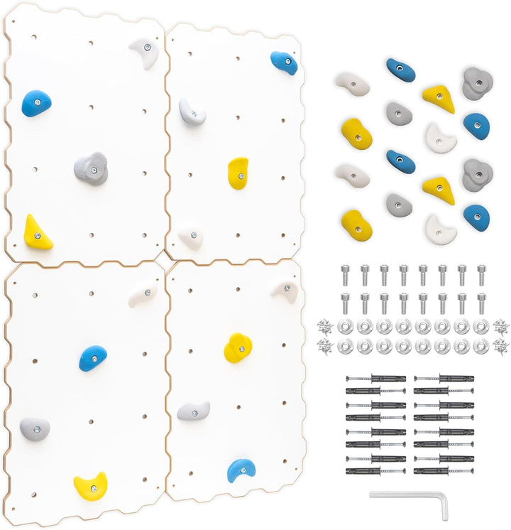 MAMOI® Kletterwand für kinderzimmer, Klettergerüst und spielgeräte Indoor, Klettern mit Klettergriff