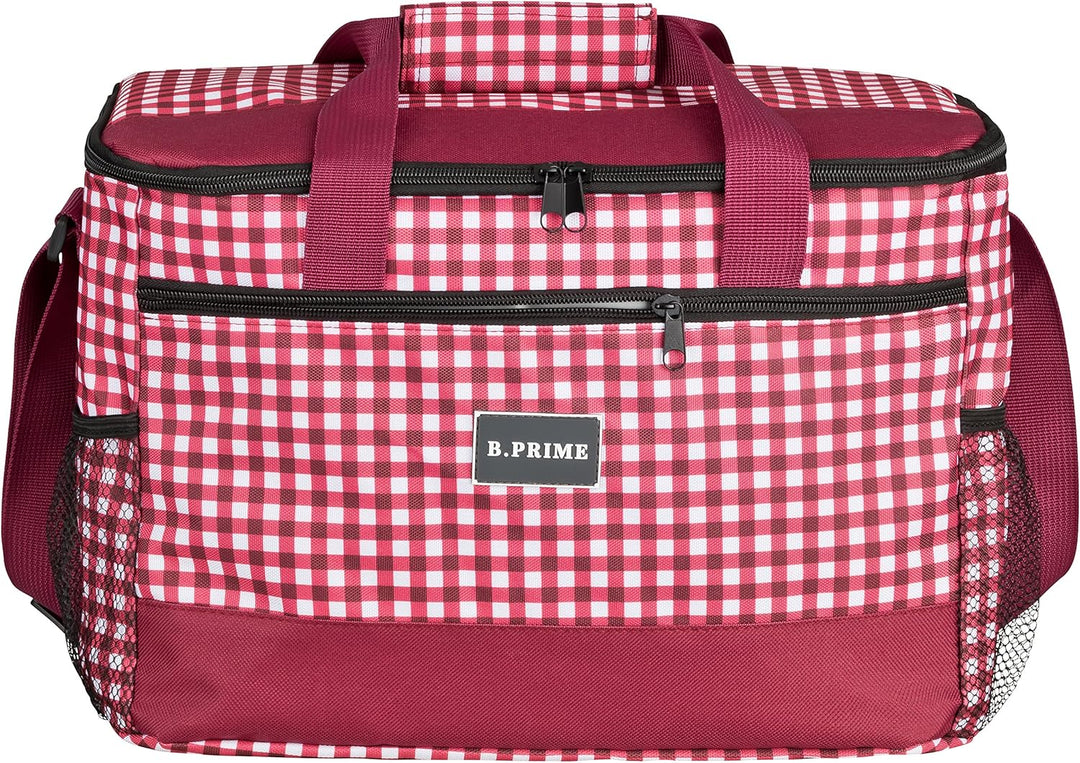 B.PRIME 20L Kühltasche Classic I 36x26x22cm I Isoliertasche I Lunch-Tasche I Kühlbox I Picknick-Tasc