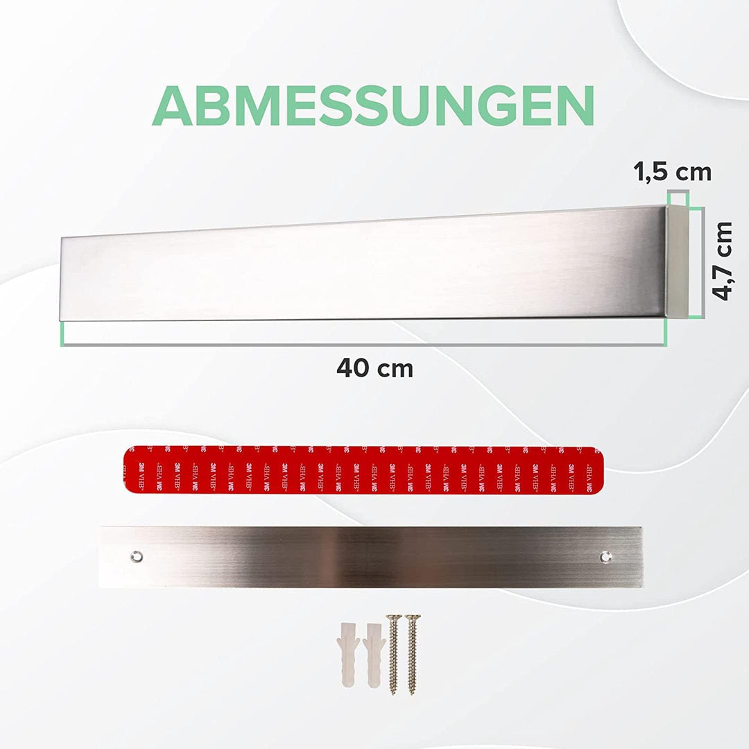 Coninx Magnetleiste Messer 40cm mit hohe Tragkraft | Magnetischer Edelstahl Messerhalter Küchenmesse