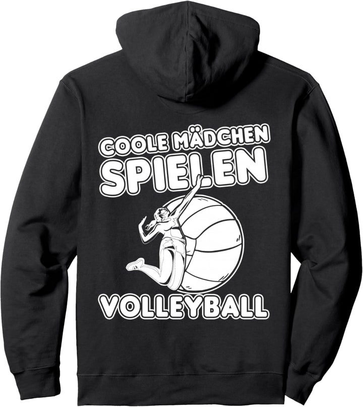 Coole Mädchen Spielen Volleyball Pullover Hoodie