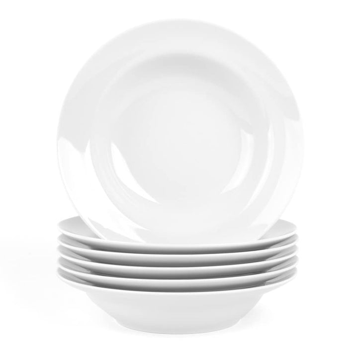Holst Porzellan BL 023 Teller tief 23 cm Basic, weiss, 23,5 x 5,0 cm 0,40 l, 6 Einheiten Suppentelle