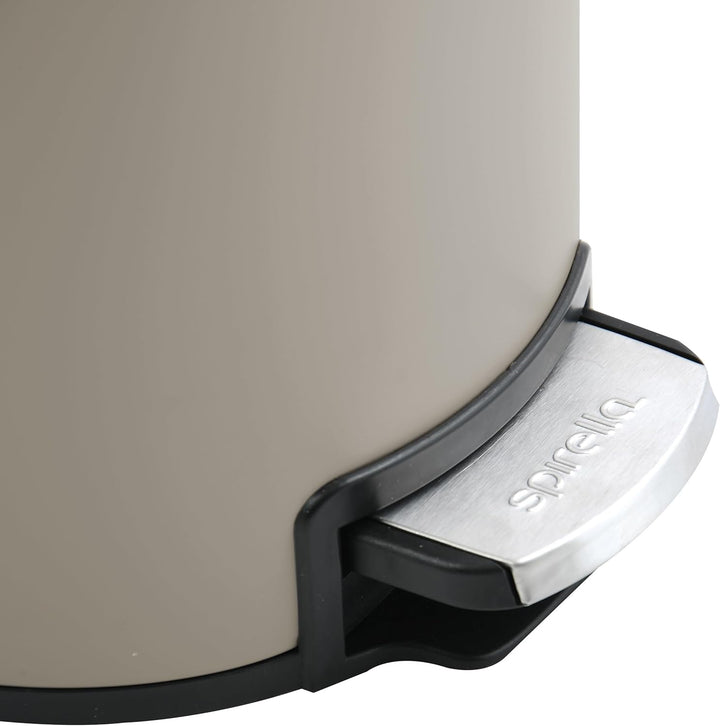 Spirella - Treteimer Edelstahl RIKU Maulwurf Matt 3L, Maulwurf Matt 3L