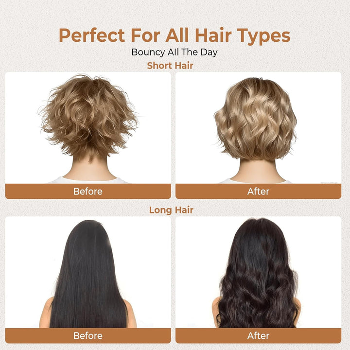 UKLISS Welleneisen für Haare Beach Waves Lockenstab geeignet für Anfänger, Ionen Welleneisen für Kur