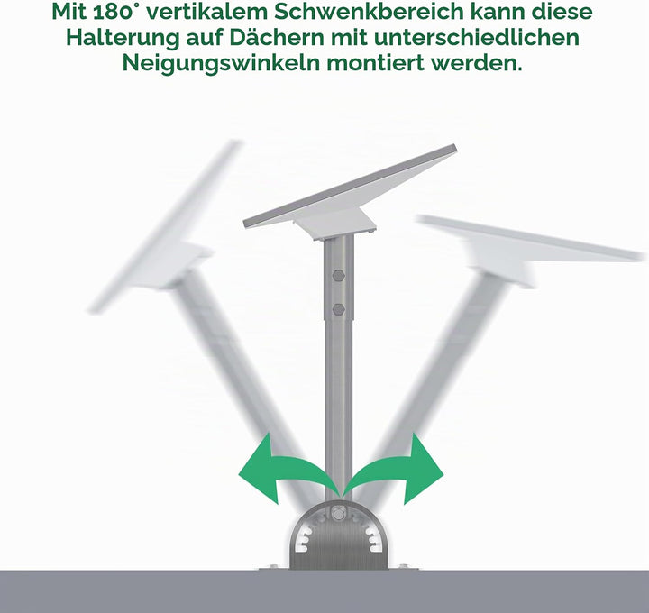Starlink Mini Halterung Dach aus Edelstahl, Neigbarer Winkel einstellbar, Schwerlast für Dach und Wa