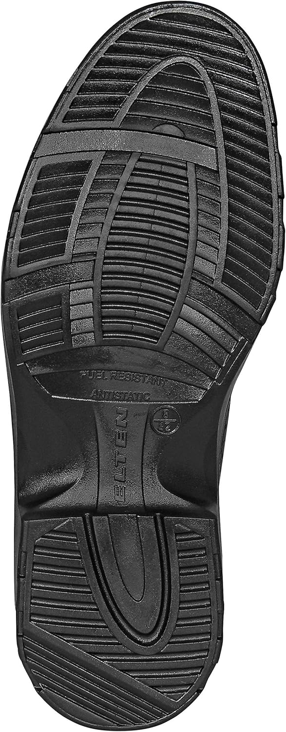 ELTEN Sicherheitsschuhe OFFICER ESD S2, Damen und Herren, Leder, Stahlkappe, leicht, elegant, Schwar