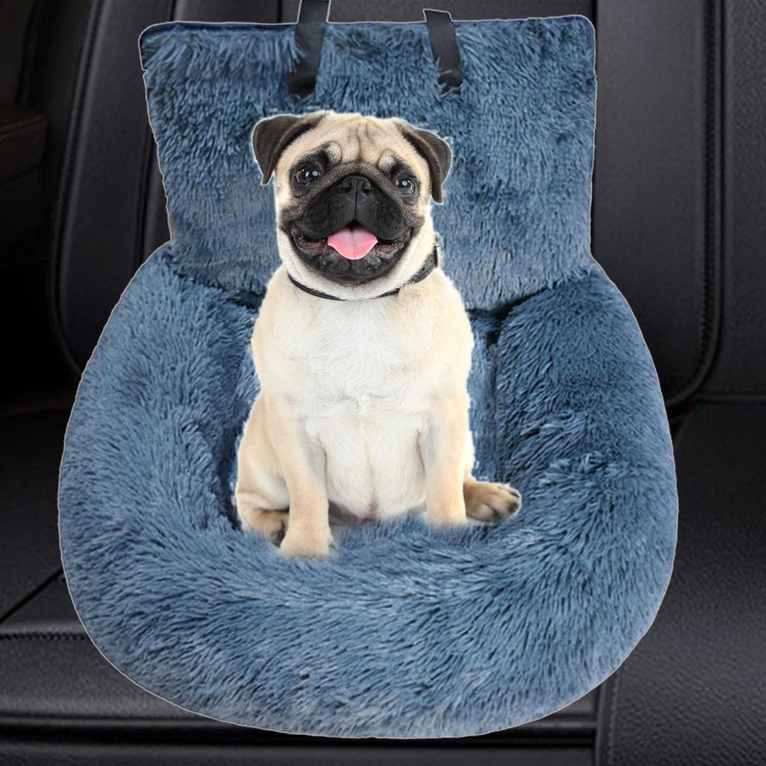 Hunde Autositz, Hundebett Auto, Hunde Autositz Fluff-y Inkl. Sicherheitsgurt, Haustier-Autositz, Aut