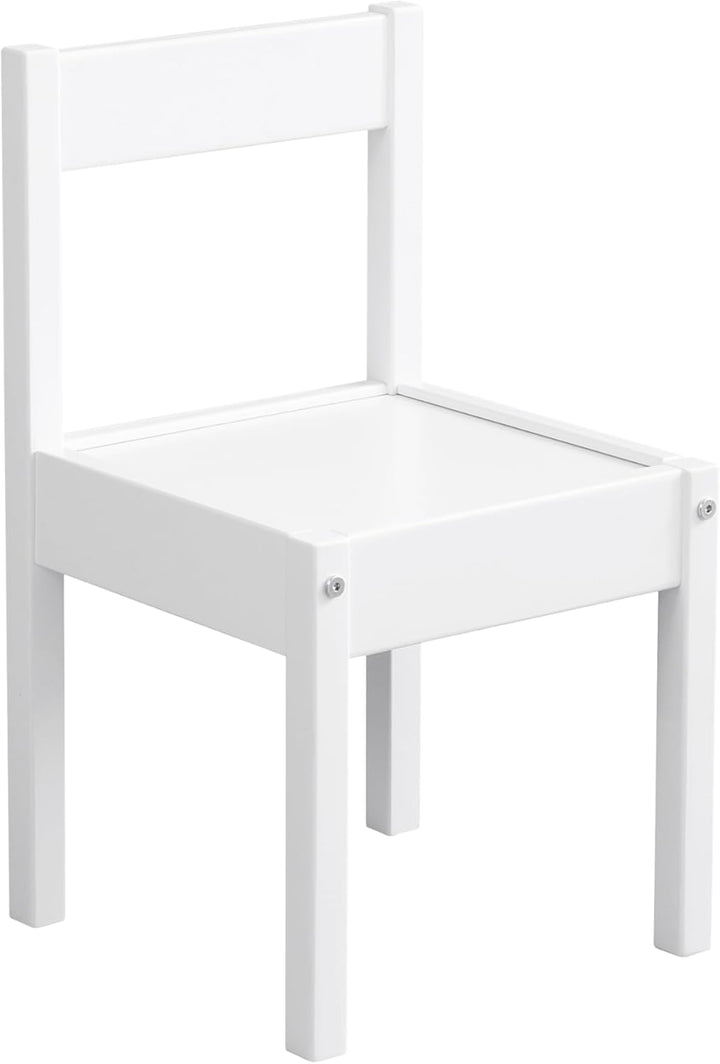 Baby Relax Tisch-und Stuhlset, White, Mittel Weiss, Weiss