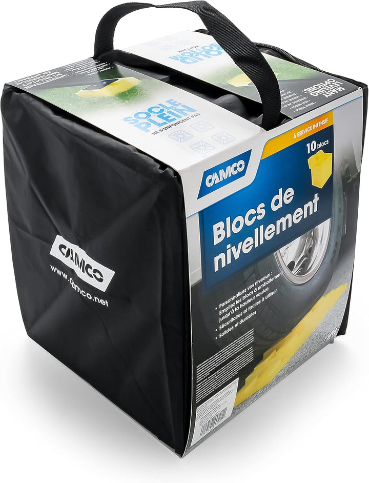 Camco 44505 Unterlegblöcke für Caravan, 10 Stück Standard-Verpackung Standardverpackung, Standard-Ve