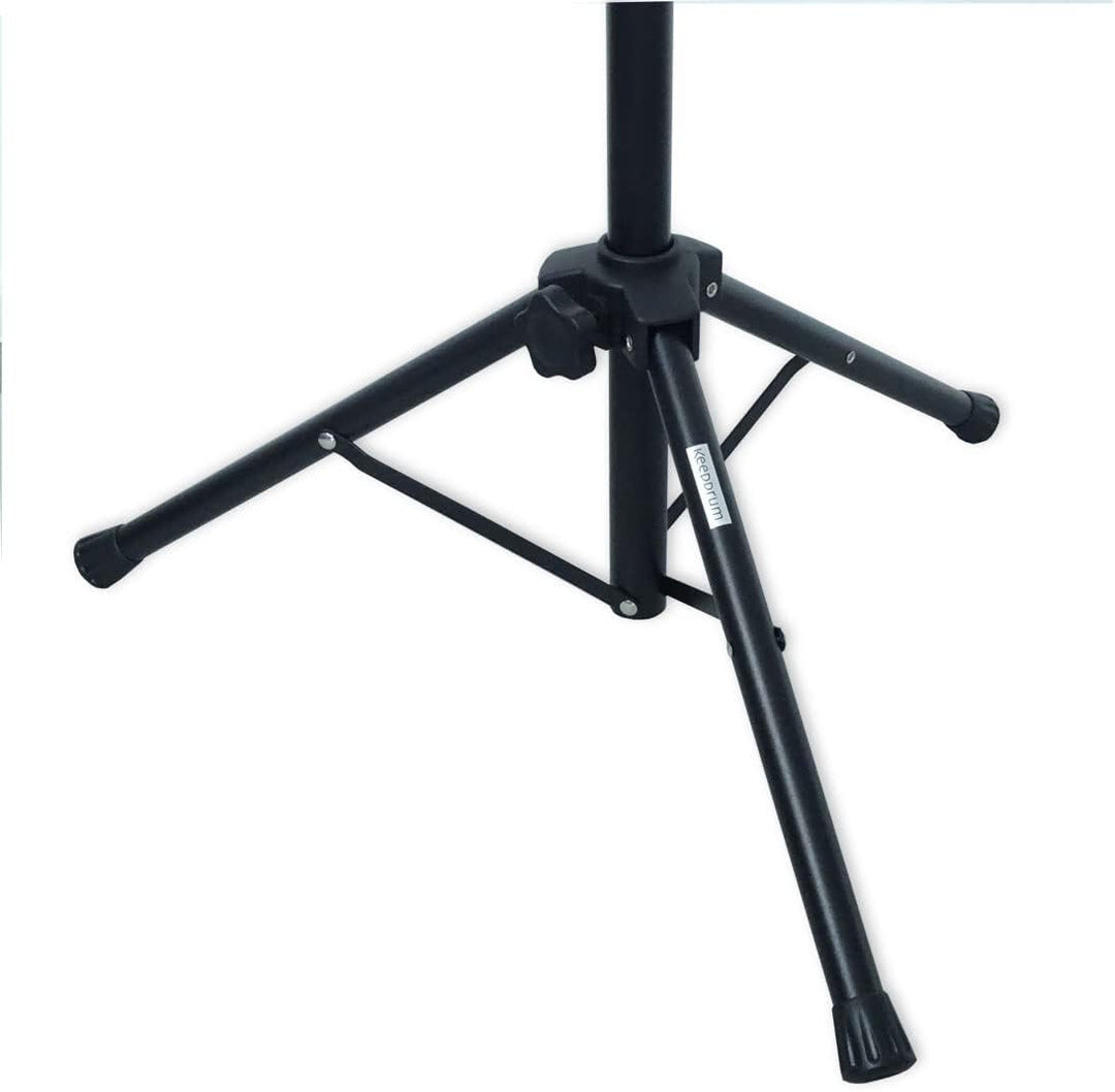 keepdrum MUS021 professional Orchester-Notenpult Notenständer Schwarz klappbar, Notenpult