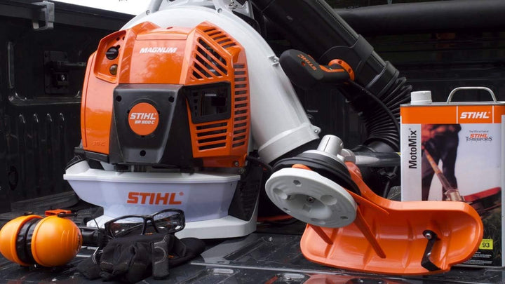 Stihl BR 800 C-E Profi-Laubbläser Benzin, rückentragbar, 4-Mix-Motor | Laubgebläse Blasgerät, Kabelg