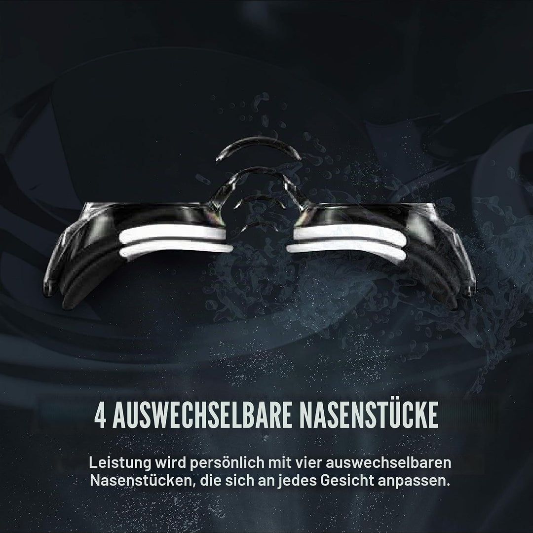 Speedo Vanquisher 2.0 Schwimmbrille, Panorama, blendfrei, beschlagfrei, mit UV-Schutz Blau - Horizon