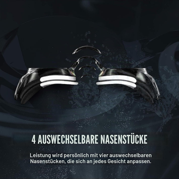 Speedo Vanquisher 2.0 Schwimmbrille, Panorama, blendfrei, beschlagfrei, mit UV-Schutz Blau - Horizon
