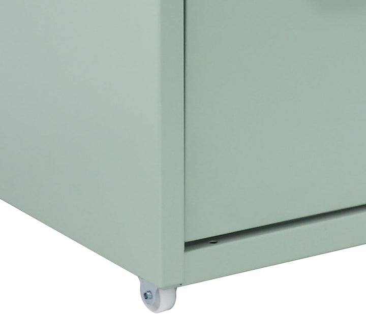 Schubladenschrank Rollcontainer mit 5 Schubladen, Aktenschrank Metall Büroschrank Rolladenschrank Sc