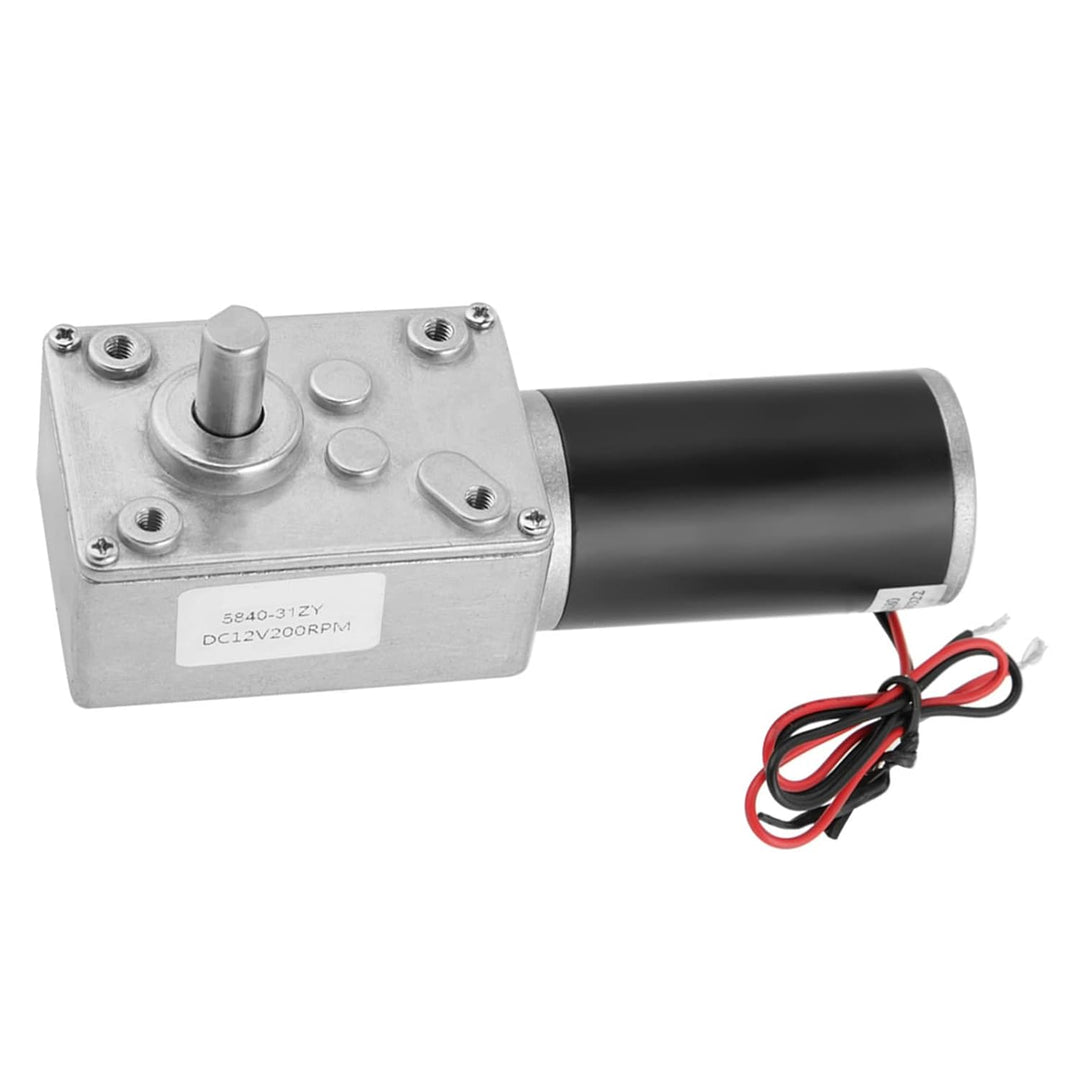 Oumefar 200 RPM Getriebemotor Gleichstrom DC 12V Untersetzungsgetriebemotor Aktenvernichter Elektris