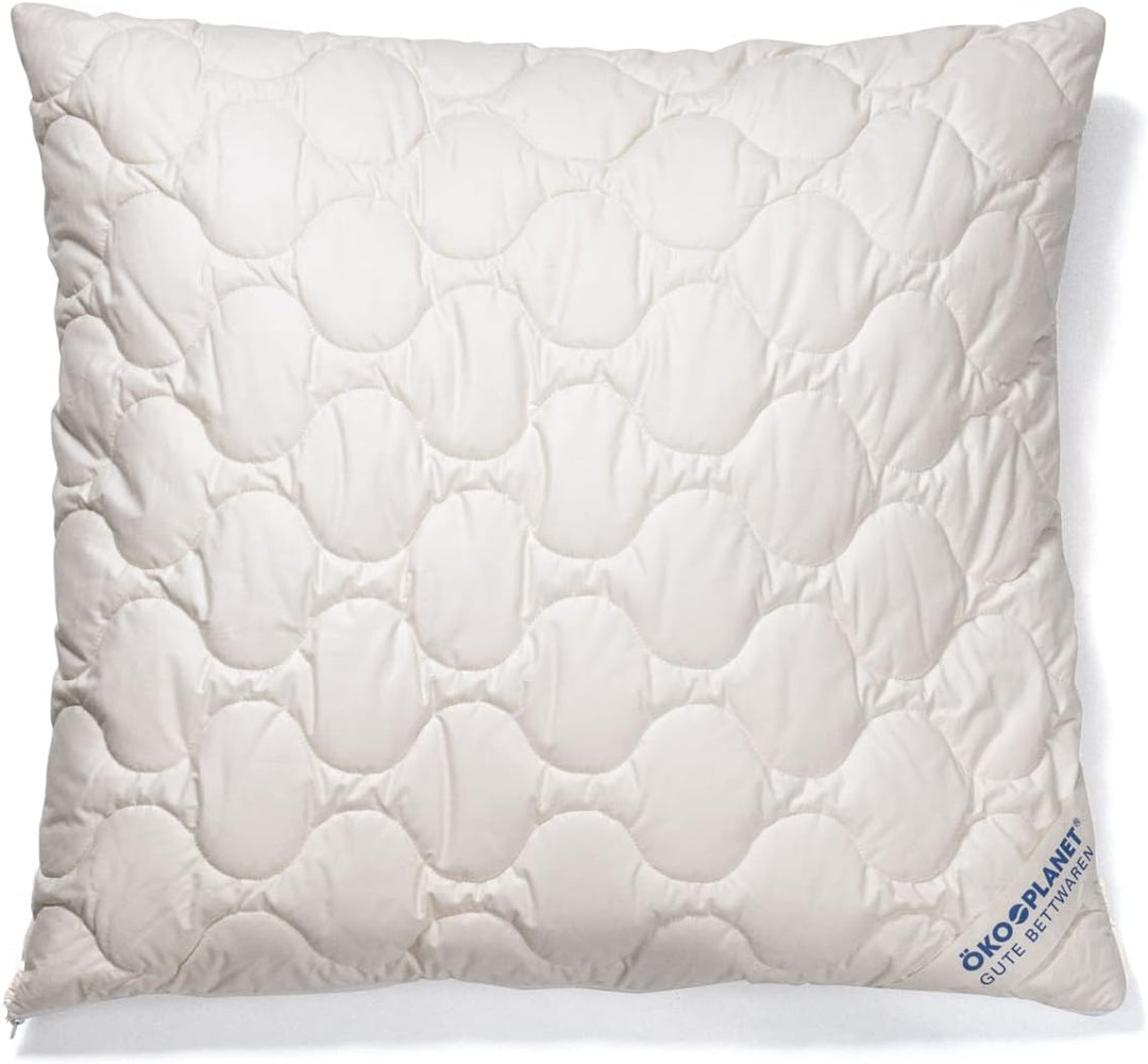 Softsan Mikrofaser Kissen Bio Hygienic 40x80 cm allergikergeeignet Kopfkissen mit Bio Baumwoll-Bezug