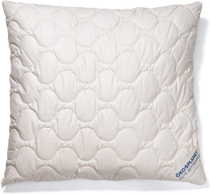 Softsan Mikrofaser Kissen Bio Hygienic 40x80 cm allergikergeeignet Kopfkissen mit Bio Baumwoll-Bezug