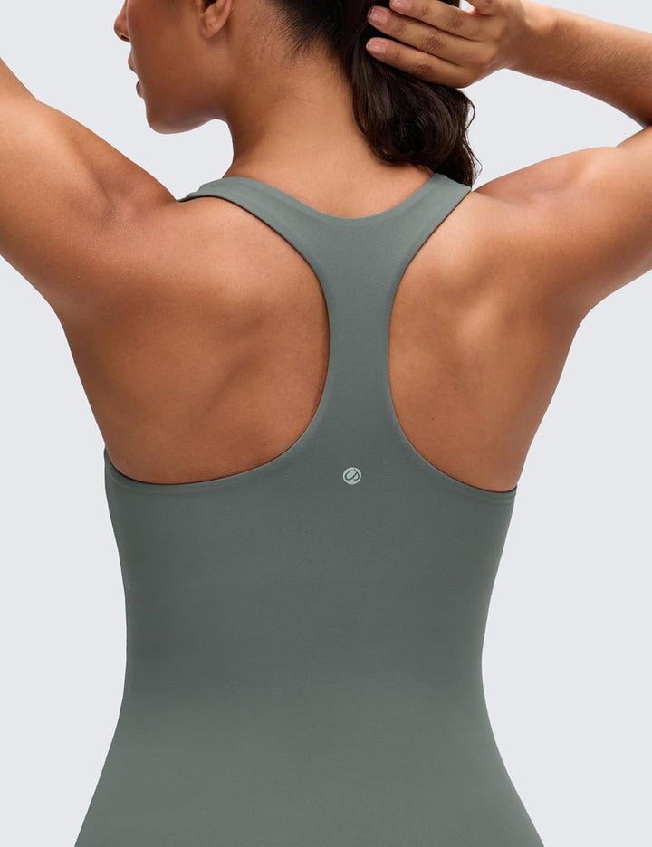 CRZ YOGA Damen Butterluxe Tank Tops Racerback Sport Top Yoga Fitness Oberteil Tanktops mit Integrier