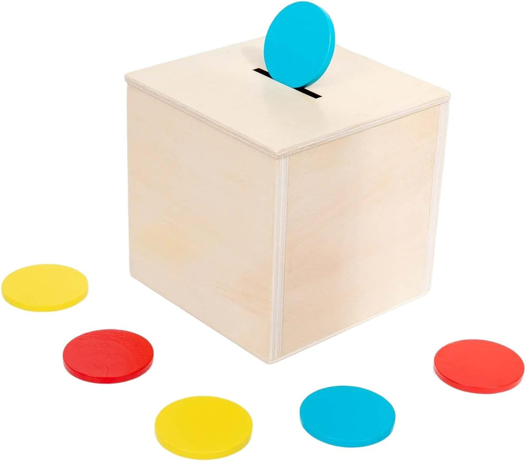 4 in 1 Montessori Play Kit Box - Wattestäbchen Board Fine Motor Skills Game, Coin Box, Carrot Harves