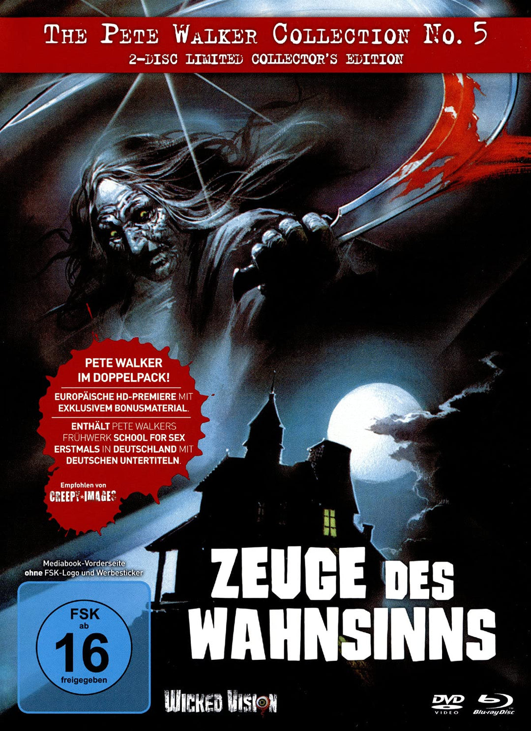 Zeuge des Wahnsinns - Mediabook - 2-Disc Limited Pete Walker Collection Nr. 05 auf 333 Stück - Cover