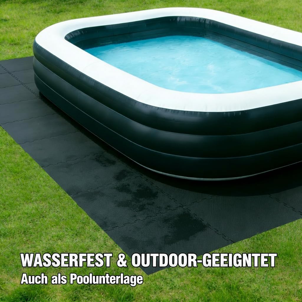 BodenMax Bodenschutzmatte Sportmatte Puzzlematte Fitnessmatte rutschfest Bodenschutz Pool Unterlegma