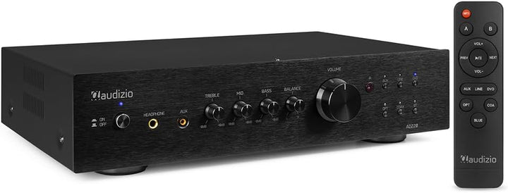 Audizio AD220B - HiFi-Stereo-Verstärker, Bluetooth Verstärker für Lautsprecher und HiFi Anlage, Ampl