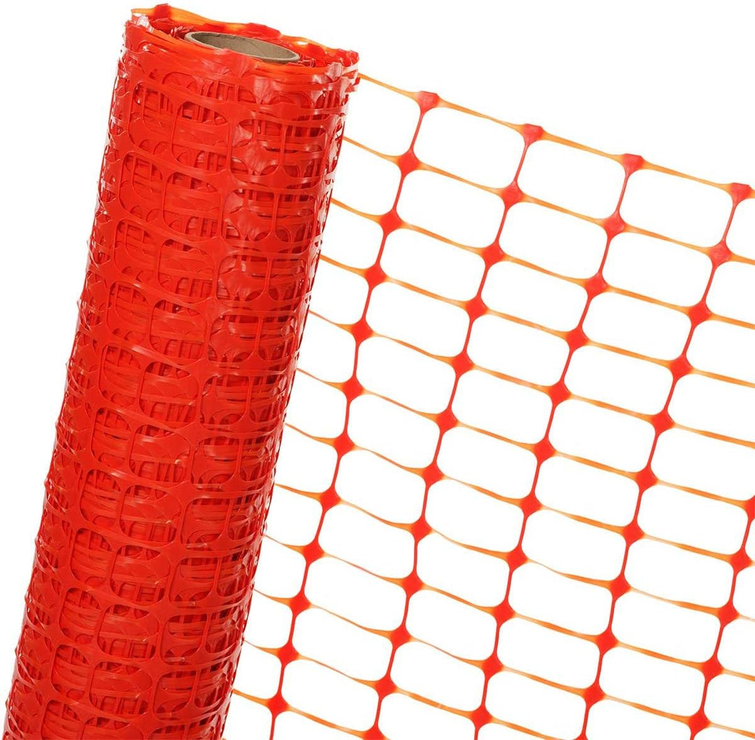 HaGa® Absperrzaun 1,2m x 25m - Bauzaun Zaun mit 120g/m² - Baustellenzaun Kunststoffzaun Gartenzaun i