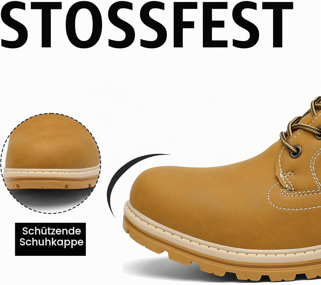 Mishansha Unisex Winterschuhe Herren Warme Gefütterte Winterstiefel Damen Wasserabweisend Wanderschu