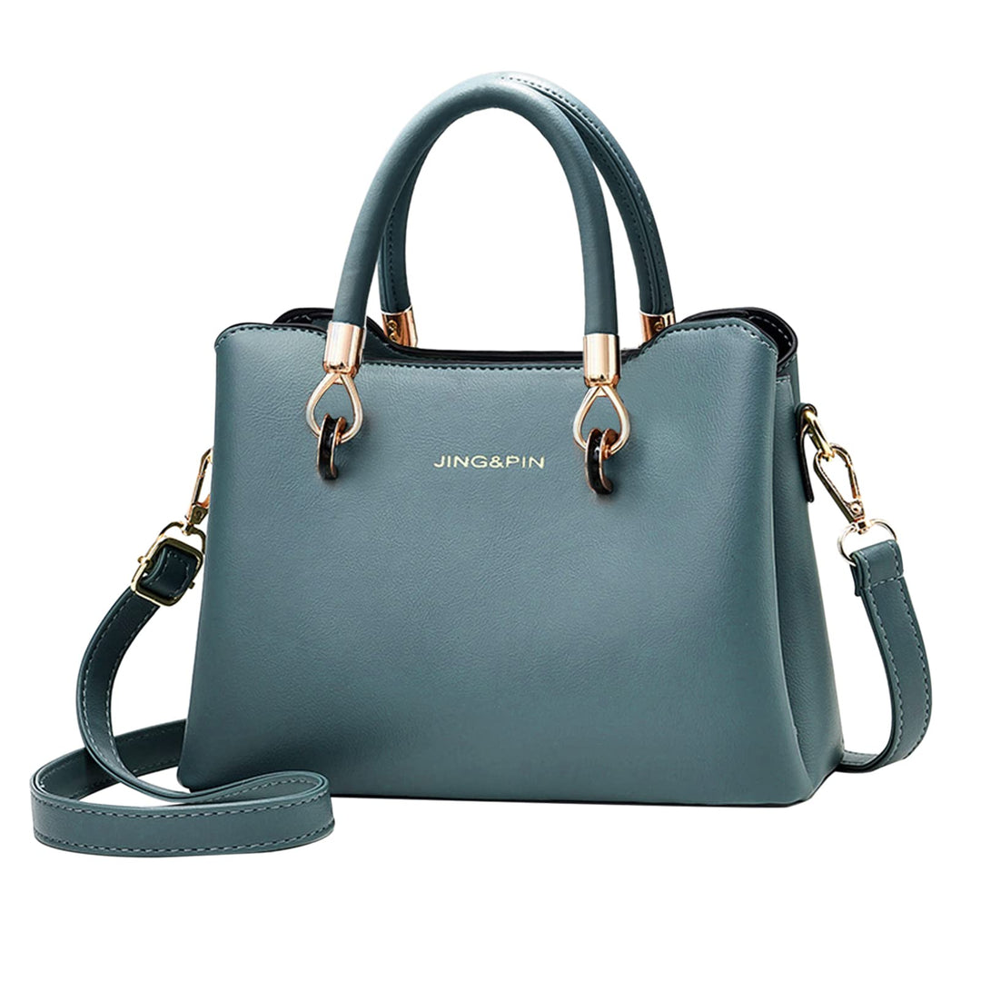 PORRASSO Damen Handtasche Mode Henkeltasche Frauen Umhängetasche PU Leder Schultertasche Top Griff T