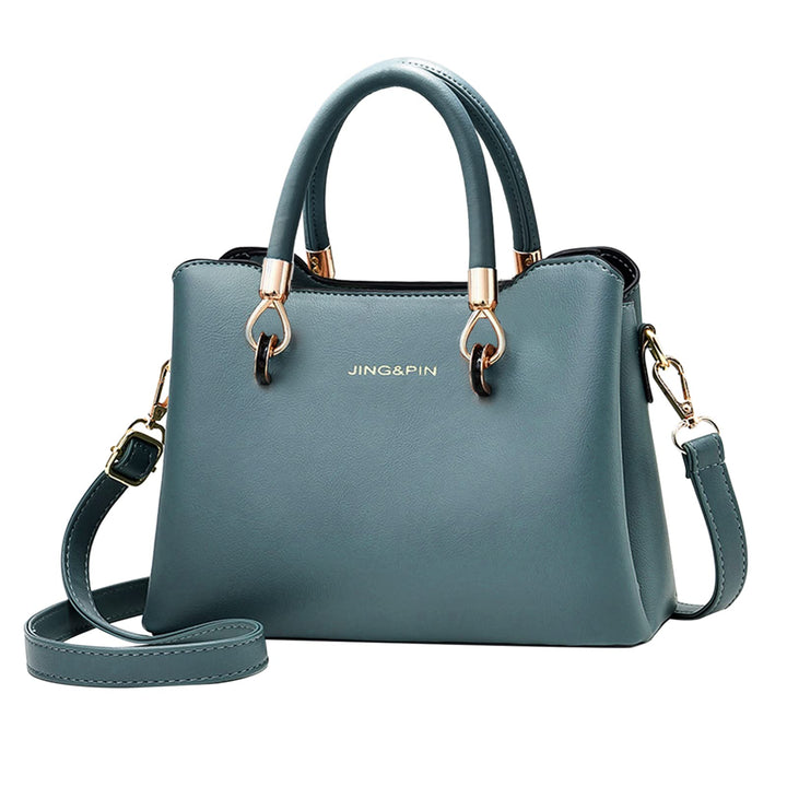 PORRASSO Damen Handtasche Mode Henkeltasche Frauen Umhängetasche PU Leder Schultertasche Top Griff T