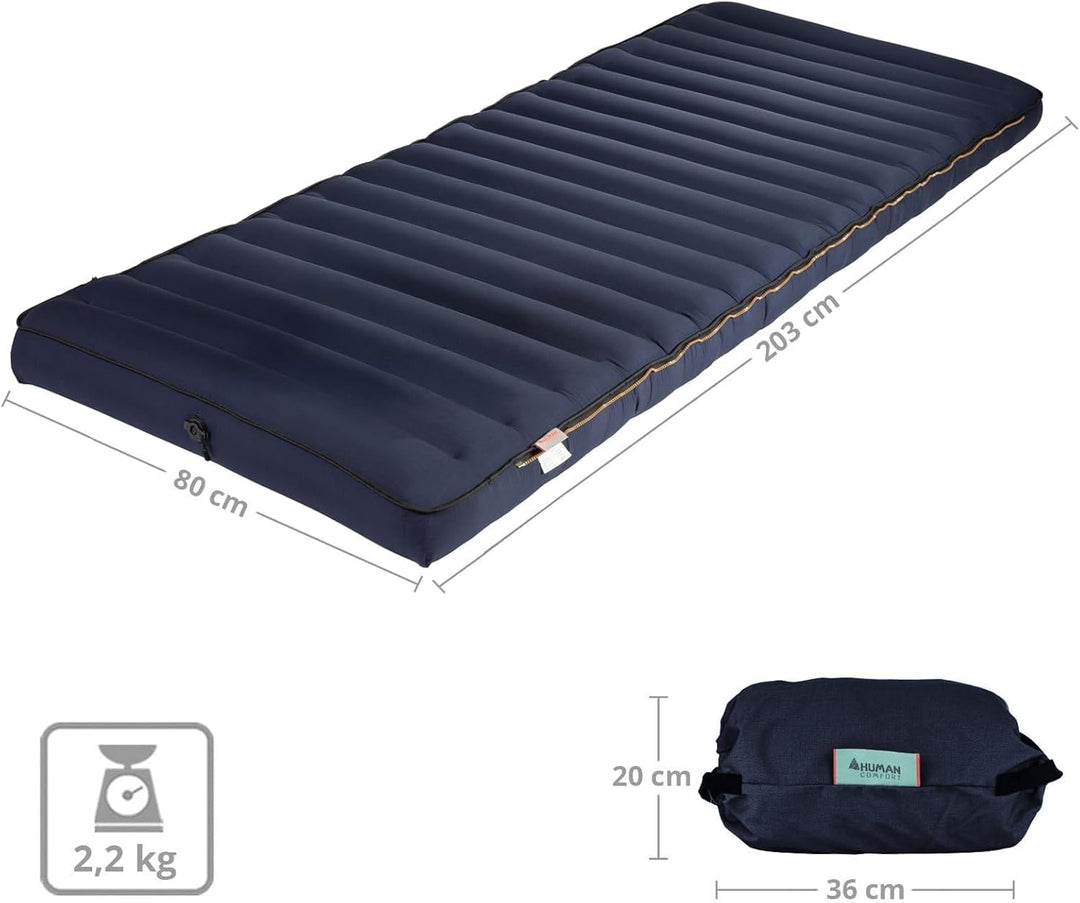 Human Comfort Luft Bett Chatou Isomatte Kasten Matratze Gäste 100% Baumwolle Grün