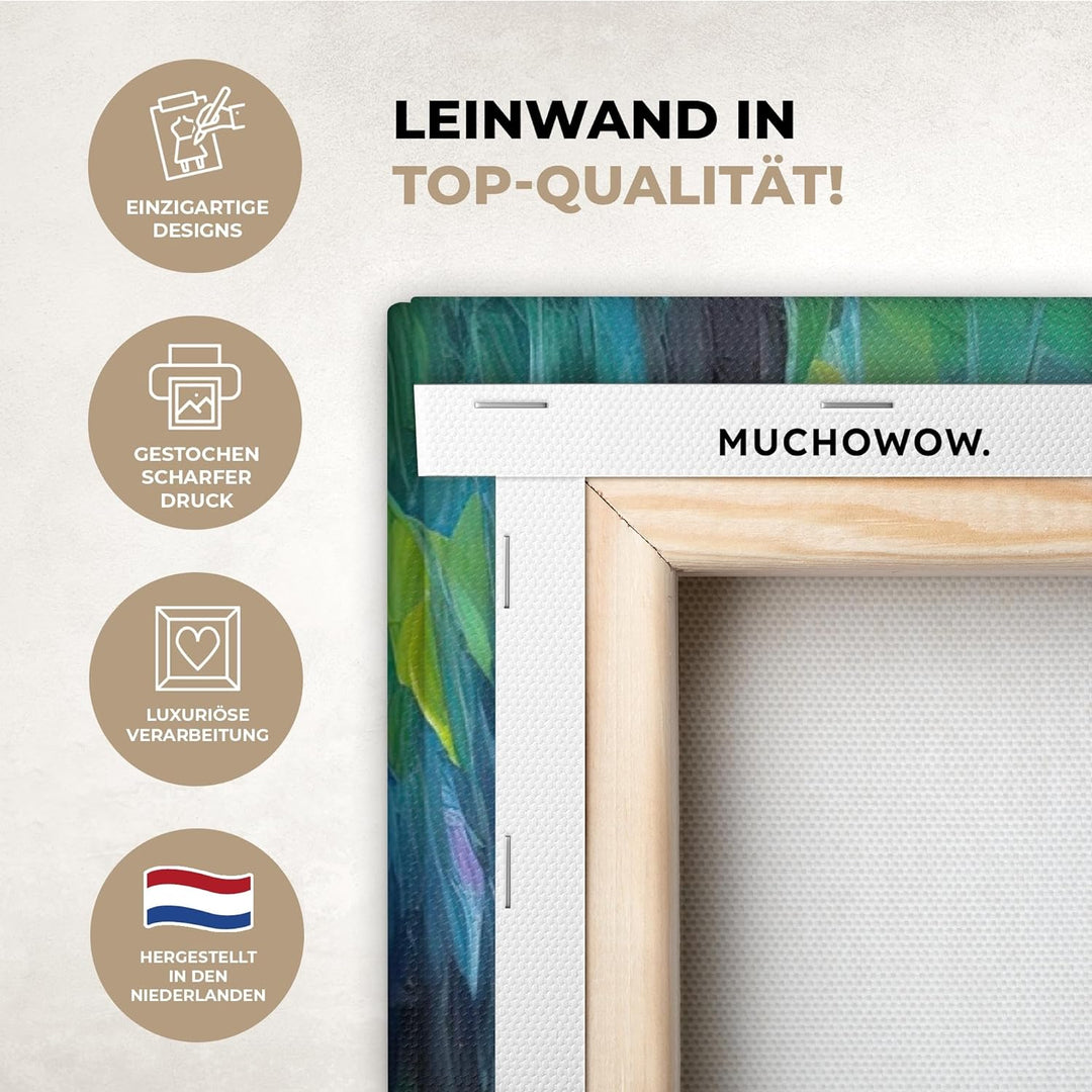 MuchoWow© Leinwandbild Gross 120x80 cm XXL Dekoration Wohnzimmer Bilder Aufhängen Wall Decoration Li