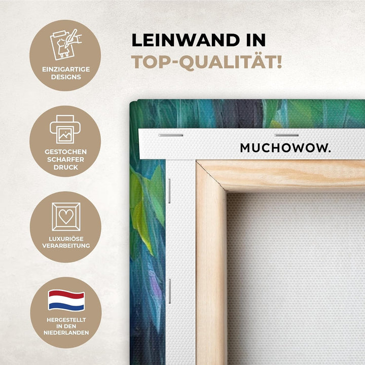 MuchoWow© Leinwandbild Gross 120x80 cm XXL Dekoration Wohnzimmer Bilder Aufhängen Wall Decoration Li
