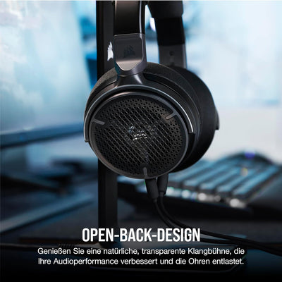 Corsair Virtuoso PRO Kabelgebundenes Open Back Gaming Headset - Abnehmbares Unidirektionales Mikrofo