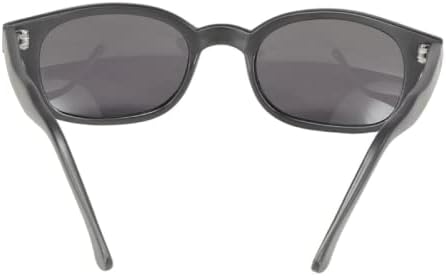 KD's - Sportliche und Motorrad-Sonnenbrille, mattschwarz, X 10010 – Herren & Damen - Smoke - Schwarz