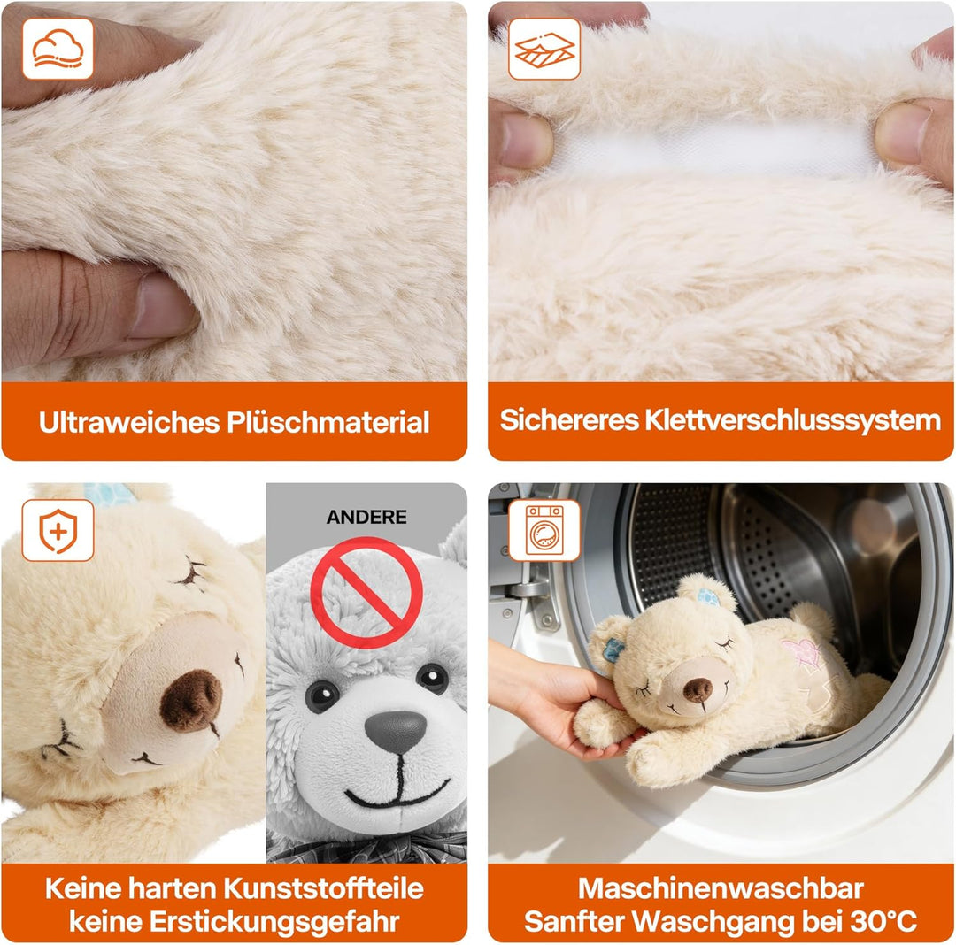Pet Prime Hundeherzschlag Spielzeug Welpe Verhaltenshilfe Spielzeug Herzschlag Plüschtier für Hausti