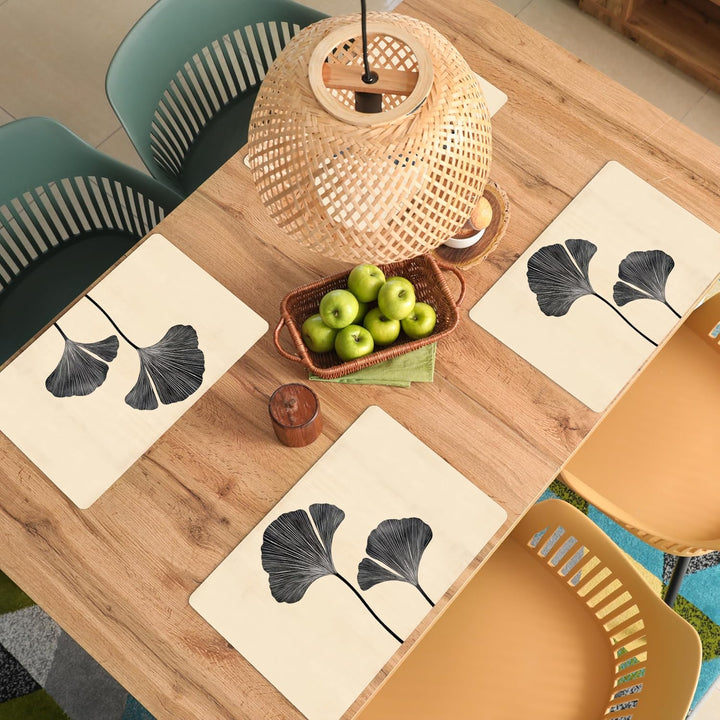 KitchenYeah© Platzsets Abwaschbar 6-Teilig 45x30 cm Tischsets Platzdeckchen Platzset Unterlage Tisch