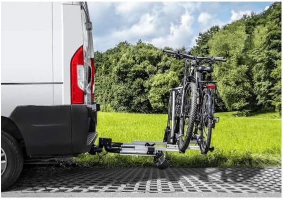 Enduro SD260 Fahrradträger mit Schiebeplattform, für Flügeltüren, Auto, Van, 60 kg Tragkraft, Alumin