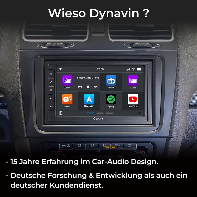 DYNAVIN Android Universal Doppel-DIN Autoradio Navi, 7 Zoll Radio mit 4 * 100W DSP Verstärker | DAB+